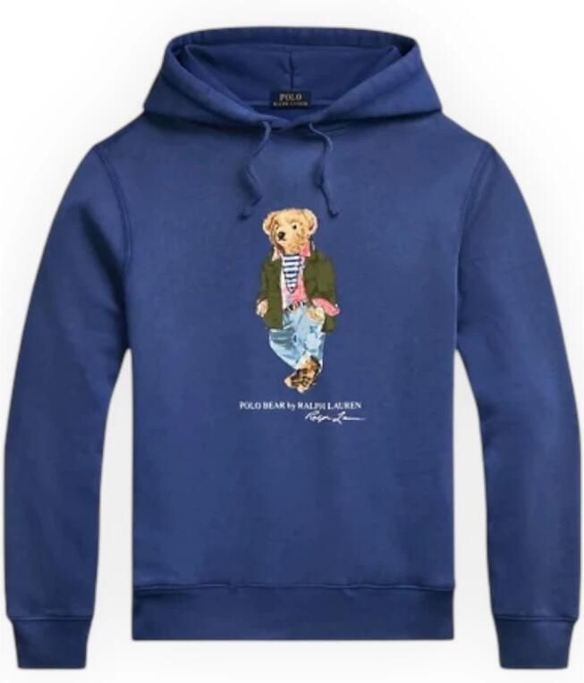 Polo Ralph Lauren Blauwe Beer Hoodie Sweatshirt Blue Heren - Foto 5