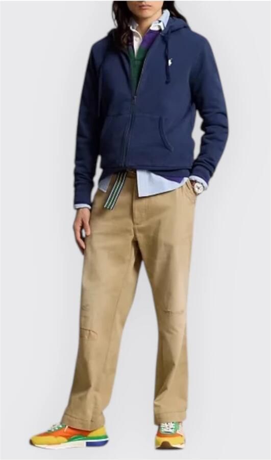 Polo Ralph Lauren Blauwe Katoenen Trui met Pony Borduursel Blue Heren - Foto 6