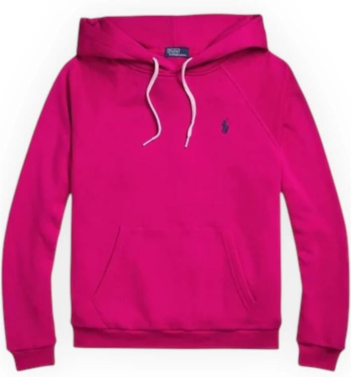 Polo Ralph Lauren Cyclamen Sweatshirt met Capuchon en Logo Pink Dames - Foto 8
