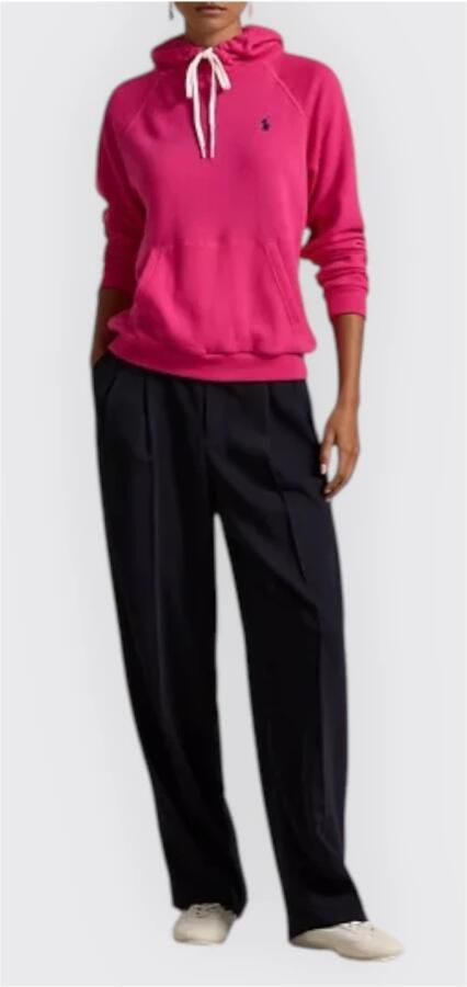 Polo Ralph Lauren Cyclamen Sweatshirt met Capuchon en Logo Pink Dames - Foto 6