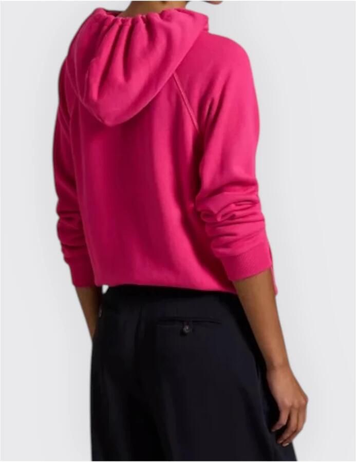 Polo Ralph Lauren Cyclamen Sweatshirt met Capuchon en Logo Pink Dames