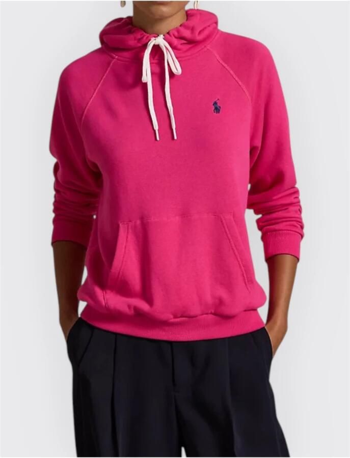 Polo Ralph Lauren Cyclamen Sweatshirt met Capuchon en Logo Pink Dames - Foto 2