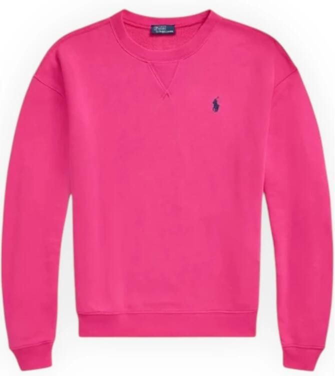 Polo Ralph Lauren Fuchsia Katoenen Sweatshirt met Geborduurd Logo Pink Dames - Foto 11