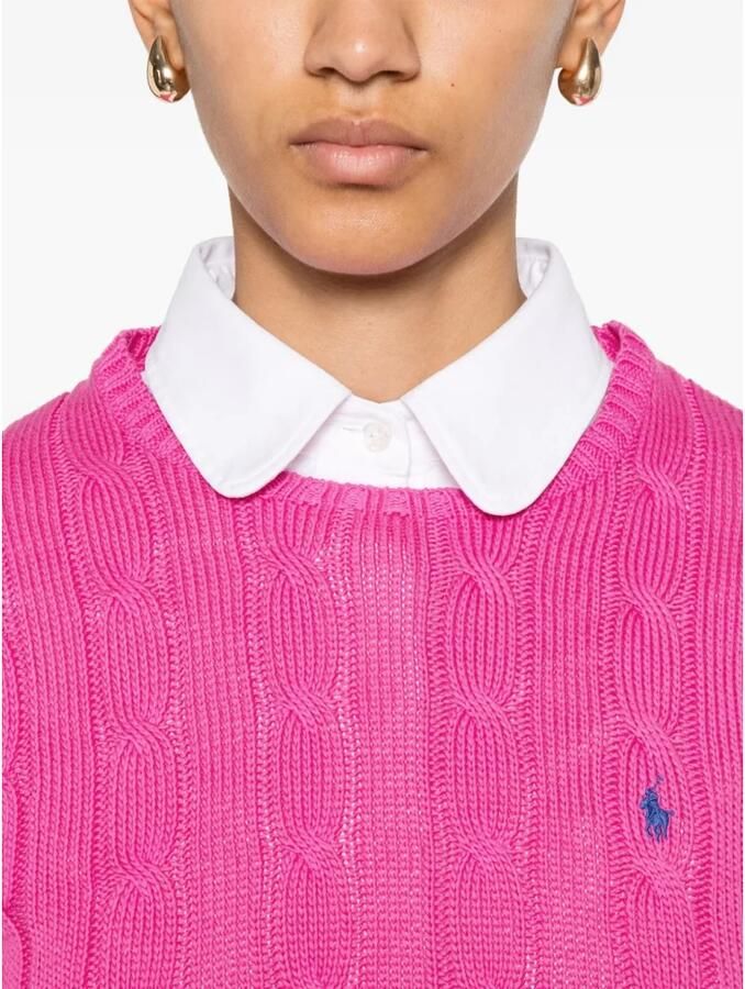 Polo Ralph Lauren Gebreide pullover met logostitching model 'JULIANNA'