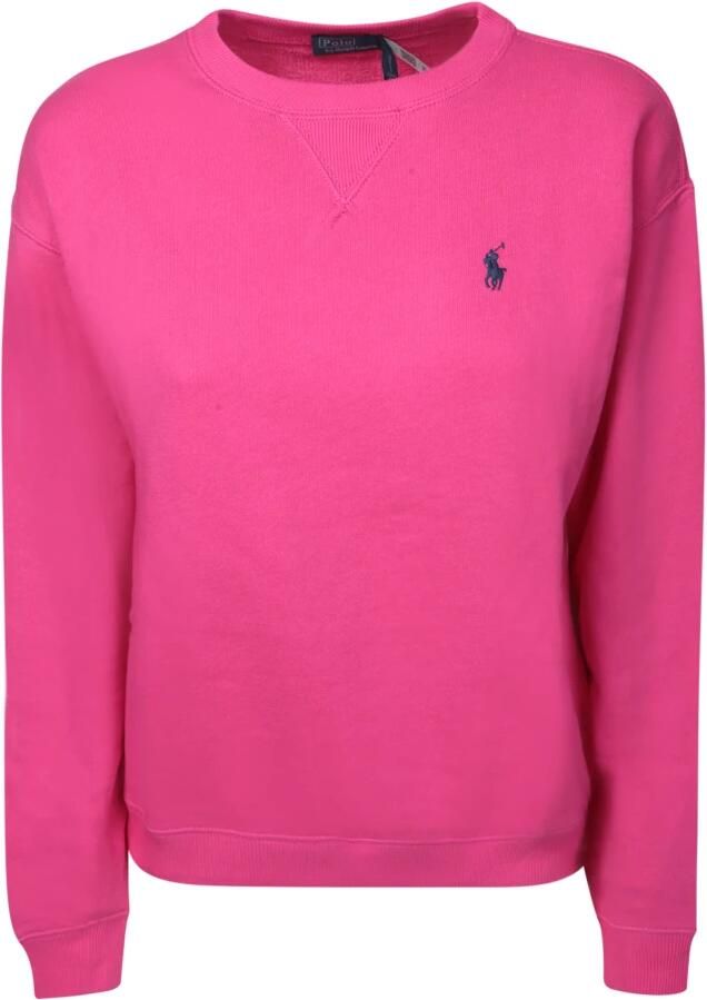 Polo Ralph Lauren Fuchsia Katoenen Sweatshirt met Geborduurd Logo Pink Dames - Foto 8