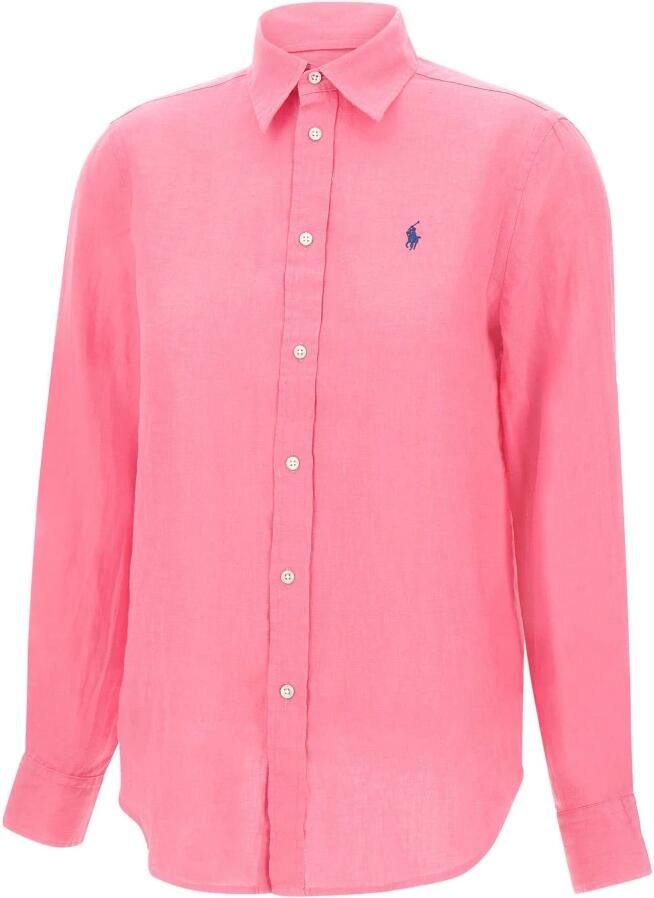 Polo Ralph Lauren Loose fit overhemdblouse van puur linnen met knoopsluiting - Foto 2
