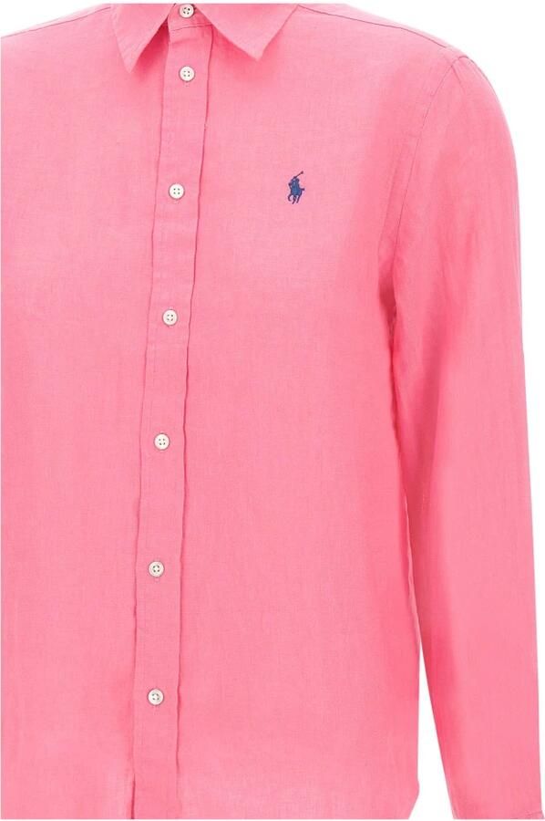 Polo Ralph Lauren Loose fit overhemdblouse van puur linnen met knoopsluiting - Foto 4