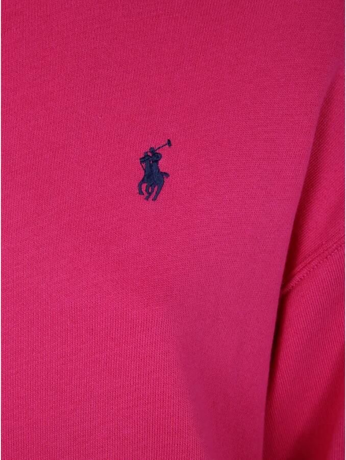 Polo Ralph Lauren Fuchsia Katoenen Sweatshirt met Geborduurd Logo Pink Dames - Foto 4