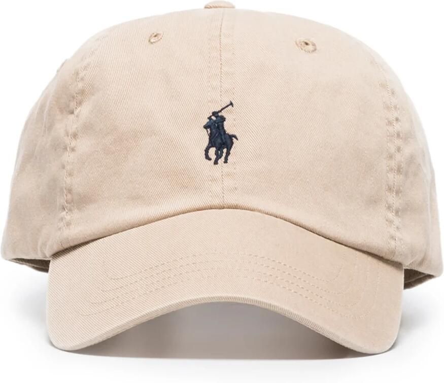 Polo Ralph Lauren Geborduurde Pony Beige Katoenen Hoed Beige - Foto 7