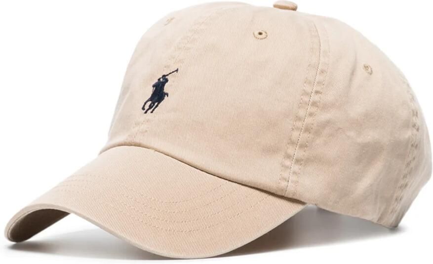 Polo Ralph Lauren Geborduurde Pony Beige Katoenen Hoed Beige - Foto 6