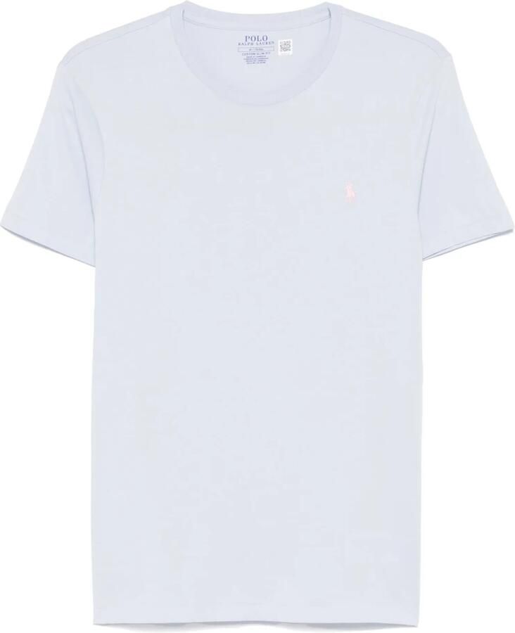 Polo Ralph Lauren Geborduurde Slim Fit Katoenen T-shirt Blue Heren - Foto 3