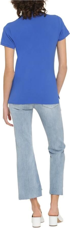 Polo Ralph Lauren Poloshirt van puur katoen met labelstitching model 'JULIE' - Foto 5