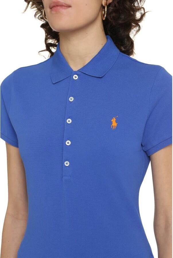 Polo Ralph Lauren Poloshirt van puur katoen met labelstitching model 'JULIE' - Foto 3