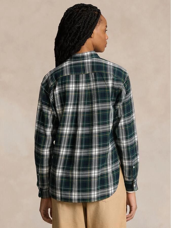 Polo Ralph Lauren Geruite Blouse in Marine Wit Groen Multicolor Dames - Foto 2