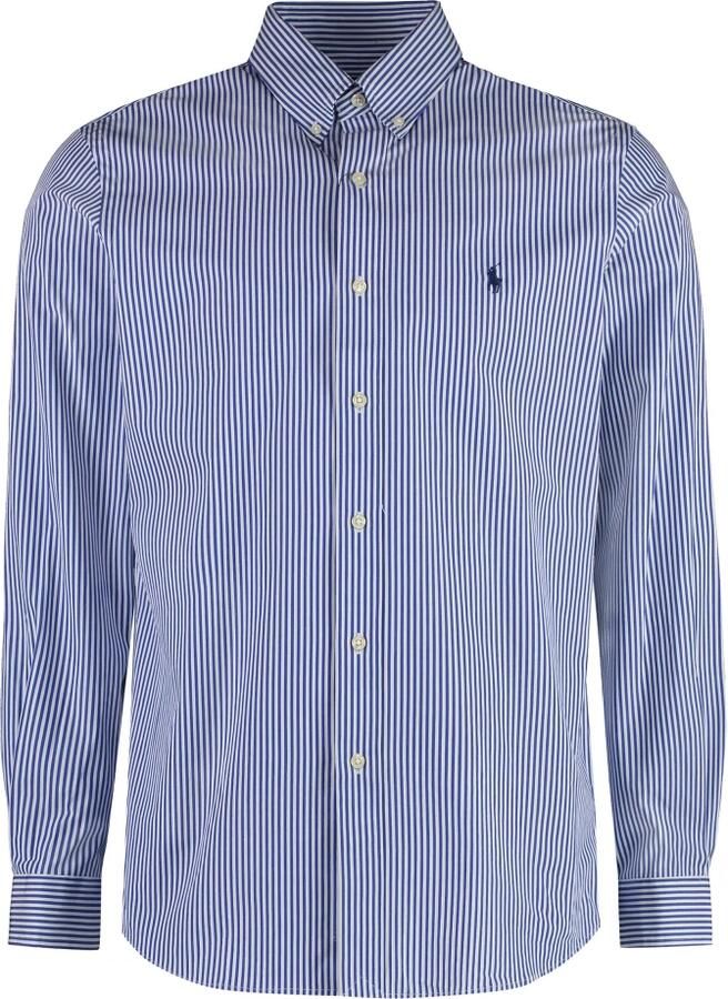 Polo Ralph Lauren Gestreept katoenen overhemd met button-down kraag Blue Heren - Foto 6