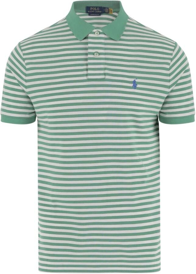 Polo Ralph Lauren Gestreept katoenen poloshirt Green Heren - Foto 2