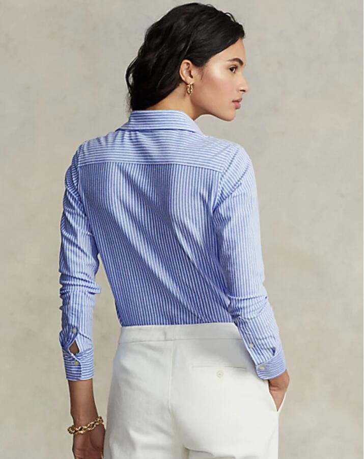 Polo Ralph Lauren Blauwe Casual Katoenen Overhemd met Lange Mouwen Blue Dames - Foto 3