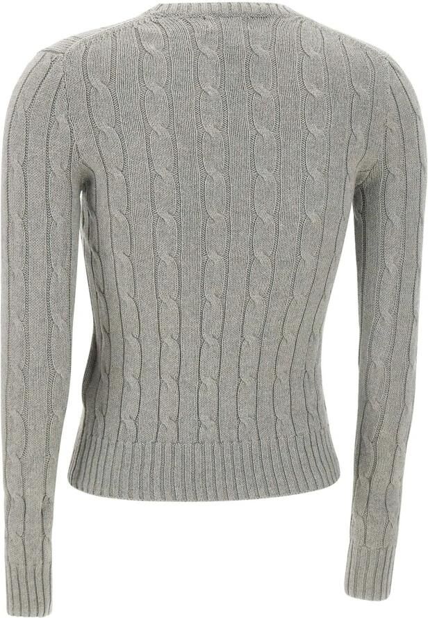 Polo Ralph Lauren Gebreide pullover met kabelpatroon model 'JULIANNA' - Foto 4
