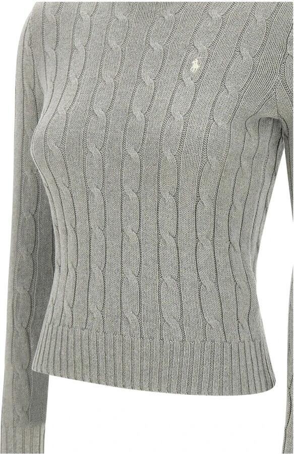 Polo Ralph Lauren Gebreide pullover met kabelpatroon model 'JULIANNA' - Foto 5