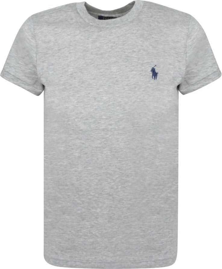 Polo Ralph Lauren Grijze Logo Geborduurde Katoenen T-shirt Gray Dames - Foto 2