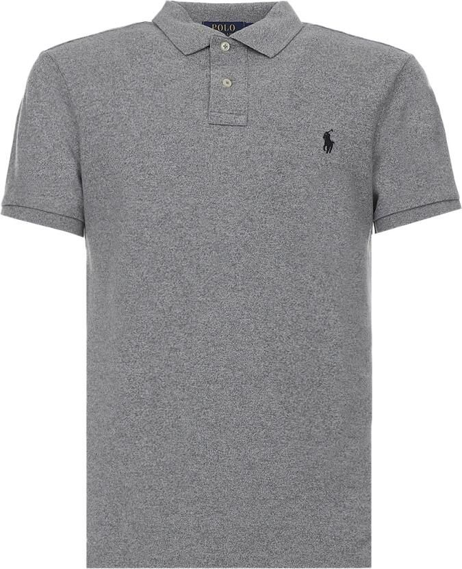 Polo Ralph Lauren Grijze Logo Geborduurde Slim Fit T-shirts en Polos Gray Heren - Foto 2