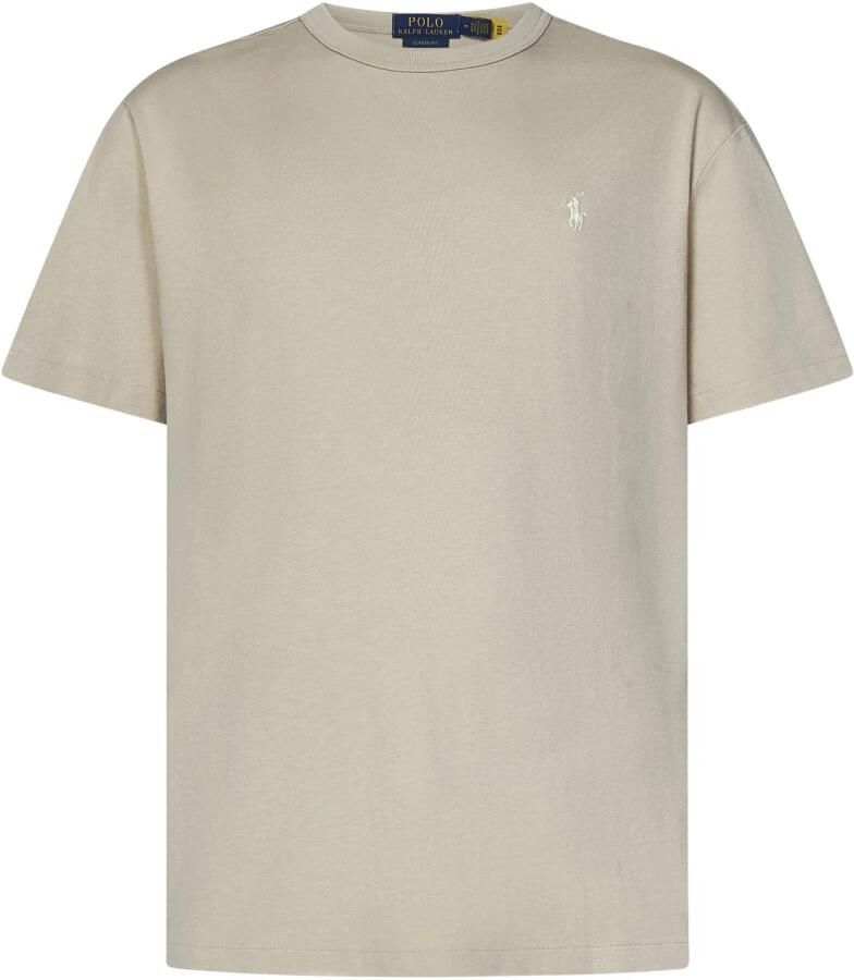 Polo Ralph Lauren Grijze T-shirts en Polos met Pony Borduursel Gray Heren