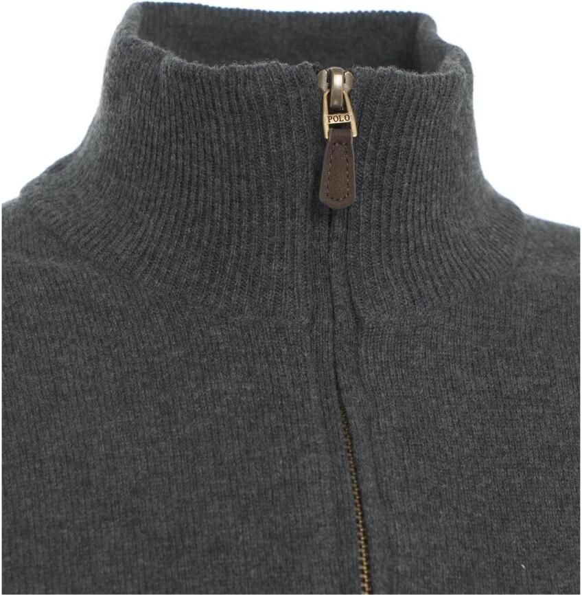 Polo Ralph Lauren Gebreide pullover van wol met opstaande kraag en ritssluiting - Foto 2