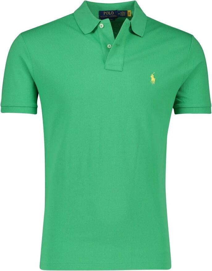Polo Ralph Lauren Iconische Piqué Custom Slim Fit Polo Green Heren