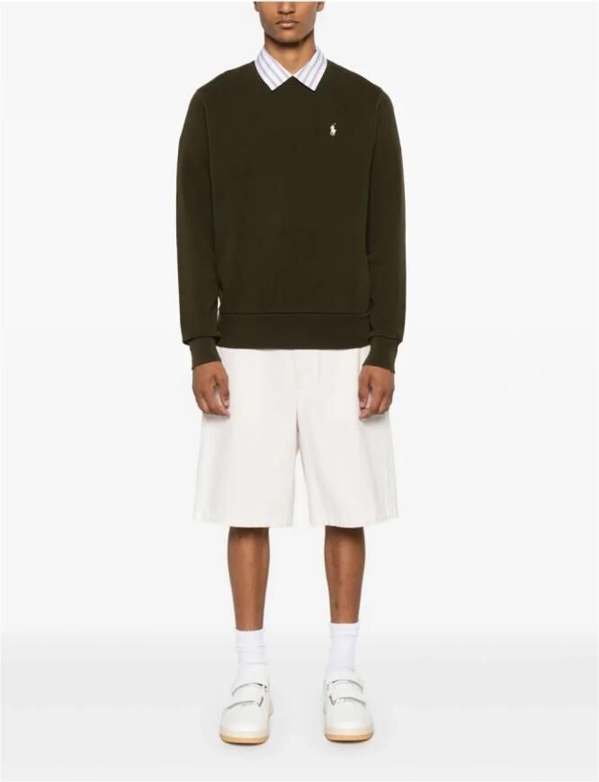 Polo Ralph Lauren Groene Crewneck Sweater met Geborduurde Pony Green Heren - Foto 5