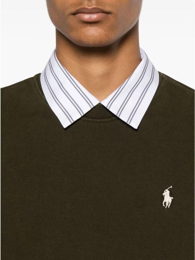Polo Ralph Lauren Groene Crewneck Sweater met Geborduurde Pony Green Heren - Foto 2