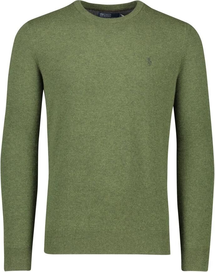 Polo Ralph Lauren Groene Geborduurde Trui Fijne Gebreide Green Heren - Foto 4