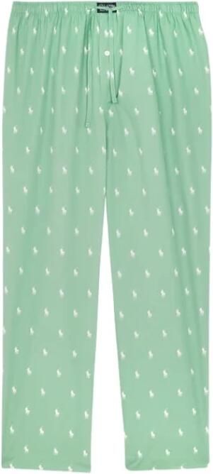 Polo Ralph Lauren Groene Katoenen Regular Fit Broek Green
