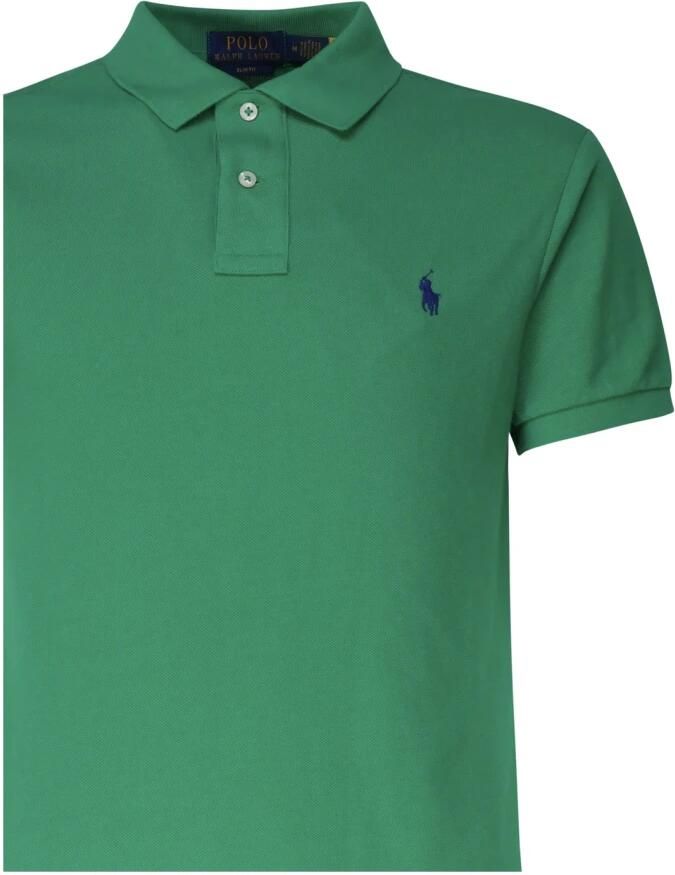 Ralph Lauren Groene Polo Shirt met Klassieke Kraag en Logo Borduursel Green Heren - Foto 3