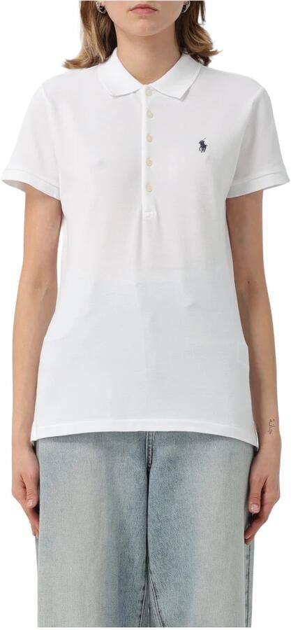 Polo Ralph Lauren Slim fit poloshirt met logostitching model 'JULIE' - Foto 14