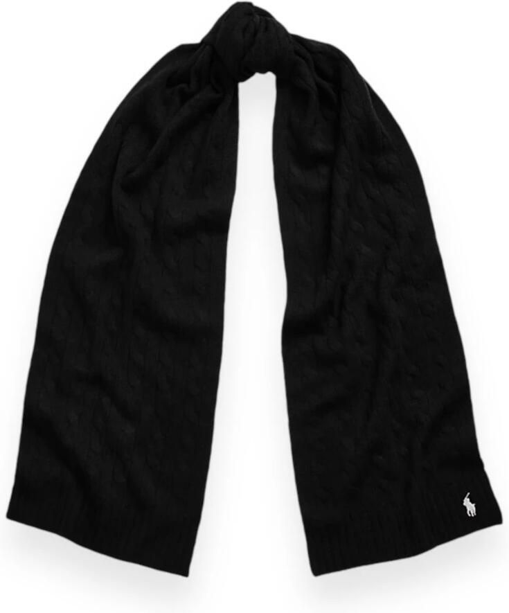Polo Ralph Lauren Kasjmier Sjaal in Diverse Kleuren Black Dames