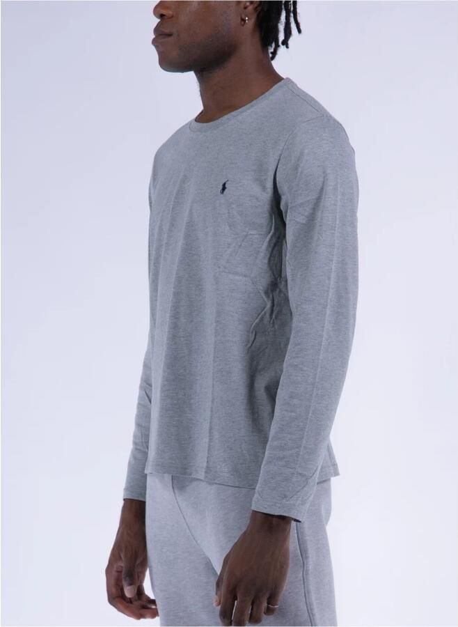 Polo Ralph Lauren Underwear Katoenen shirt met lange mouwen en labelstitching