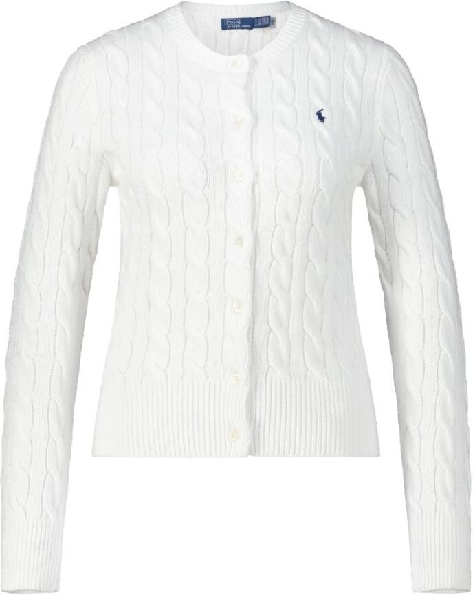 Polo Ralph Lauren Gebreide Cardigan met Logo Borduursel White Dames - Foto 5