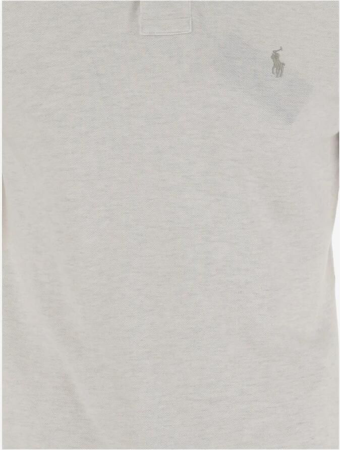 Polo Ralph Lauren Katoenen Polo Shirt Klassieke Kraag Geknoopt White Heren