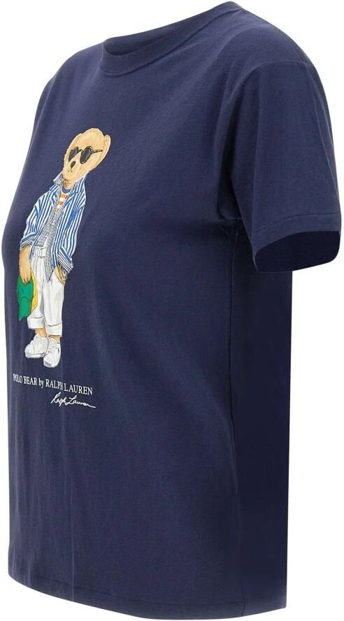 Polo Ralph Lauren Klassiek Katoenen T-shirt met Bear Logo Blue Dames - Foto 11