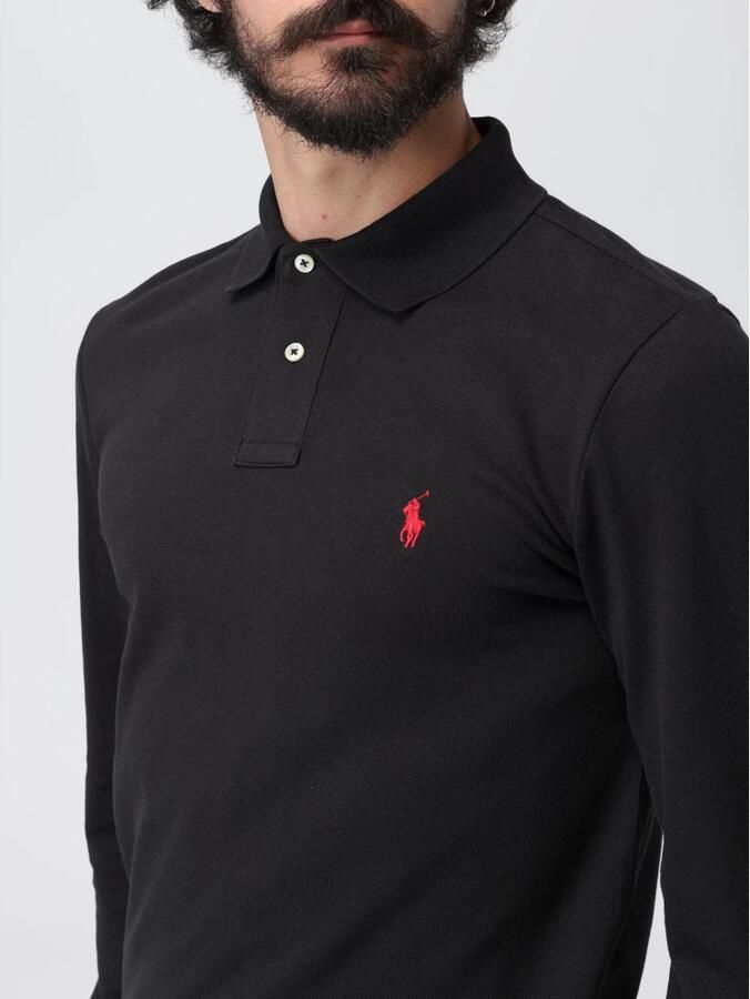 Polo Ralph Lauren Slim fit poloshirt in design met lange mouwen - Foto 4