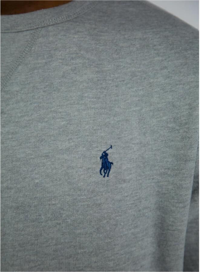 Ralph Lauren Comfortabele Grijze Heather Longsleeve Gebreide Trui Grijs Heren - Foto 2