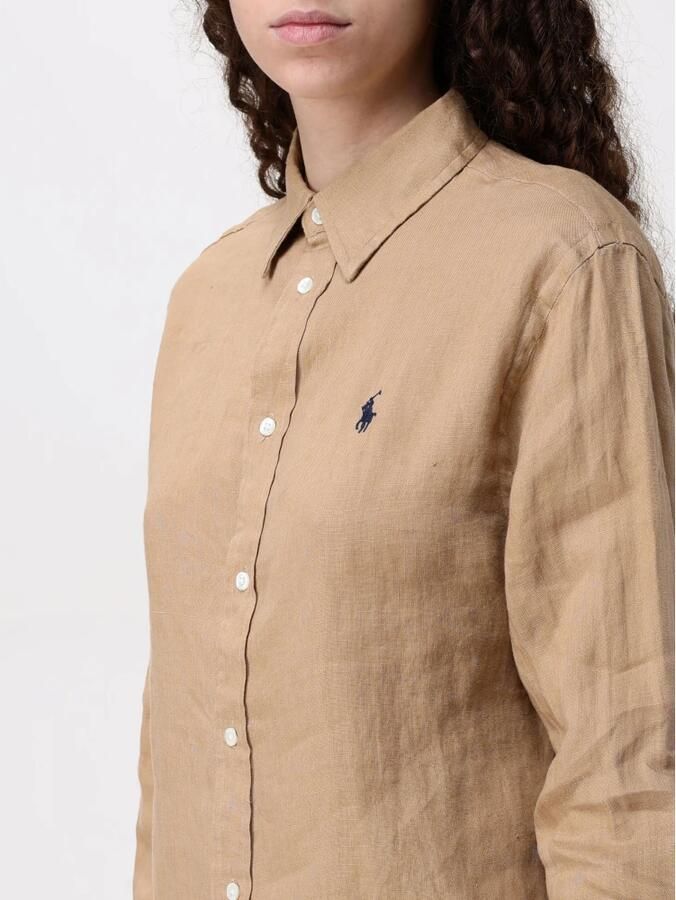 Polo Ralph Lauren Loose fit overhemdblouse van puur linnen met knoopsluiting - Foto 4