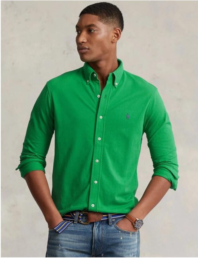 Polo Ralph Lauren Custom fit linnen overhemd met labelstitching - Foto 2