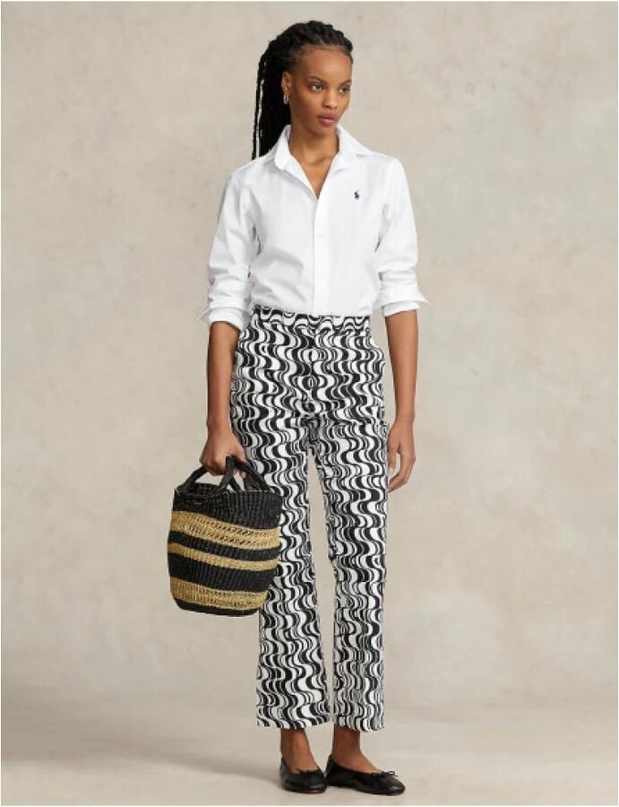 Polo Ralph Lauren Witte Katoenen Damesoverhemd met Geborduurde Pony White Dames - Foto 5