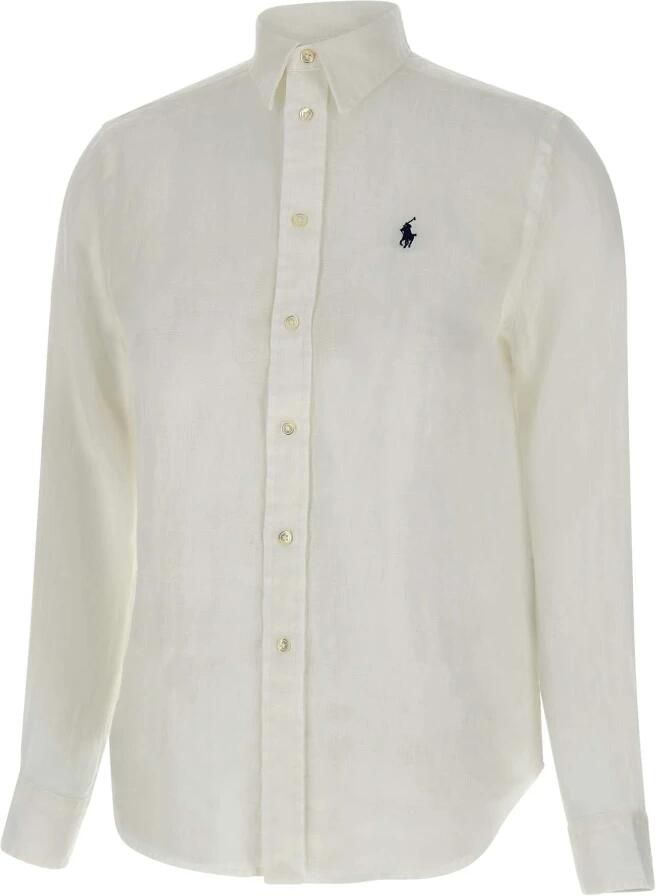 Polo Ralph Lauren Loose fit overhemdblouse van puur linnen met knoopsluiting - Foto 12