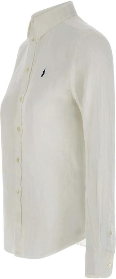 Polo Ralph Lauren Loose fit overhemdblouse van puur linnen met knoopsluiting - Foto 11