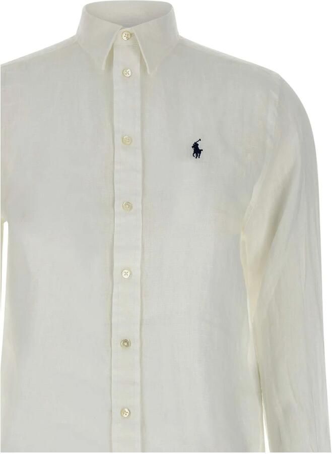 Polo Ralph Lauren Loose fit overhemdblouse van puur linnen met knoopsluiting - Foto 3