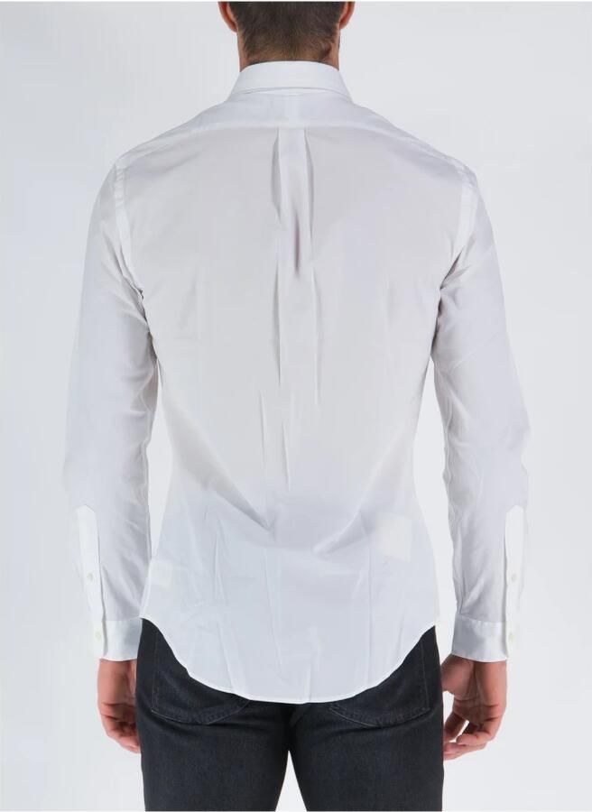 Polo Ralph Lauren Witte Stretch-Katoenen Overhemd met Polo Pony Motief White Heren - Foto 5