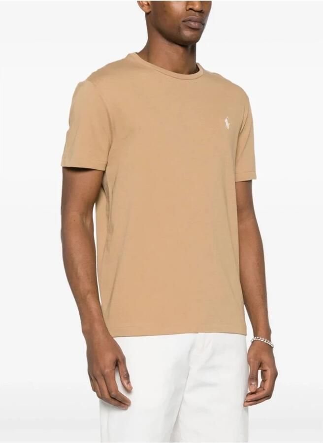 Polo Ralph Lauren Bruin Slim Fit Katoenen T-shirt Brown Heren - Foto 4