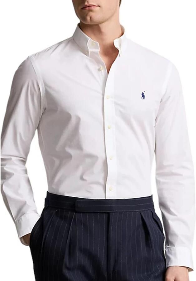 Ralph Lauren Verfijnd Slim-Fit Katoenen Stretch Overhemd White Heren - Foto 9